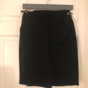 NWT J Crew Black Pencil Skirt